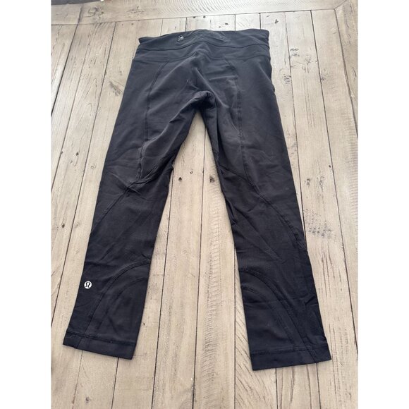 Lululemon Run Inspire Crop Leggings Luxtreme Black Size 4 - Picture 5 of 6